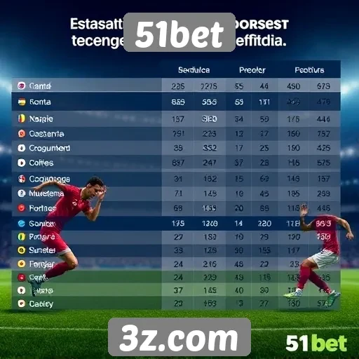 Estatísticas de jogadores ativos no site 51bet